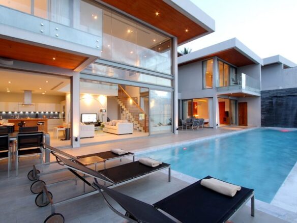 Phuket | Modern style 6 bedroom oceanfront Villa ID.22KM6111