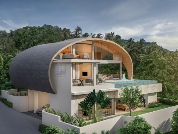 Koh Samui | Unique Moon Shadow Roof Design ID.24KS3107